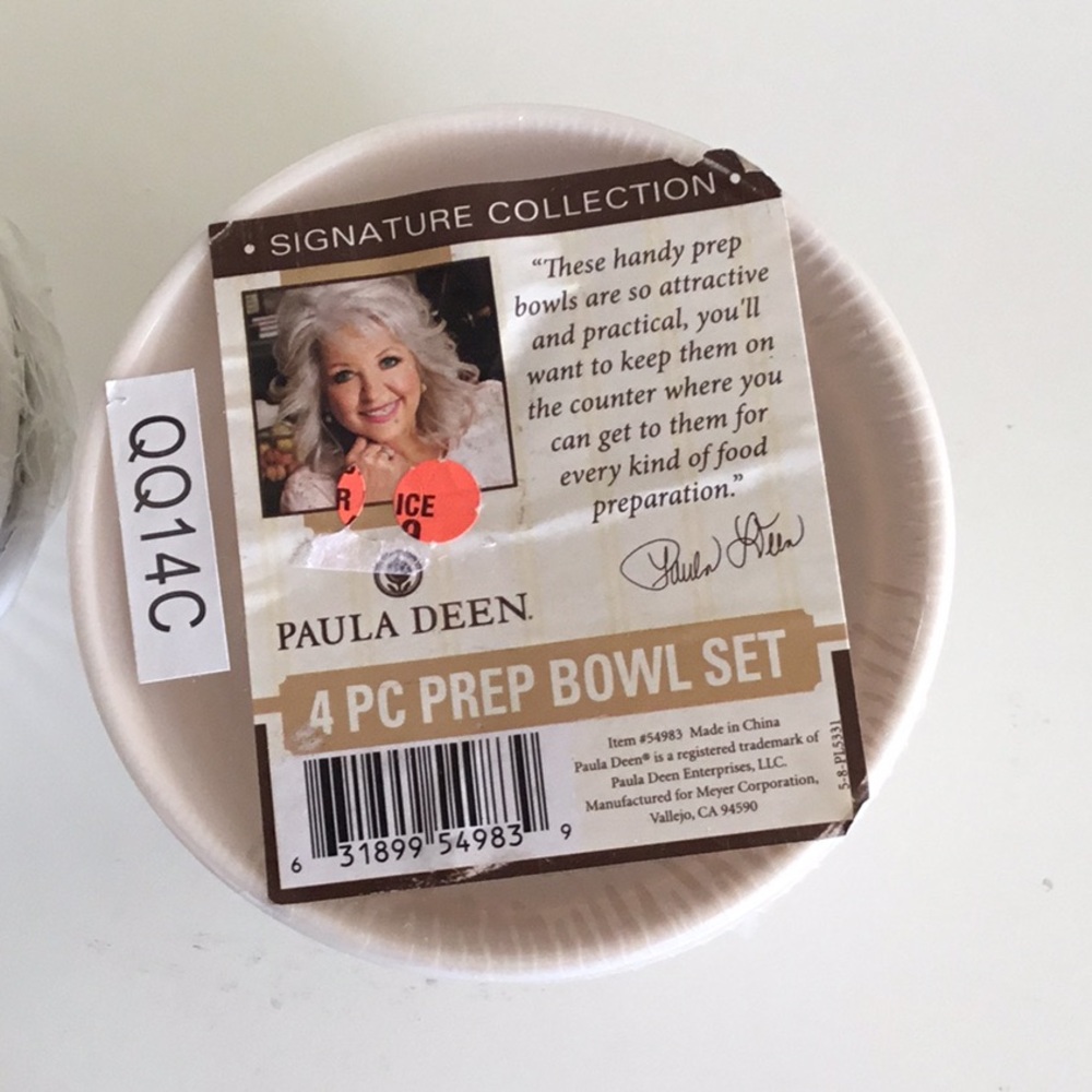 NIP Elegant Green Floral Bowls Set Paula Deen - Picture 2 of 2
